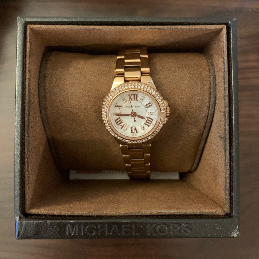Michael Kors stainless steel watch rose gold